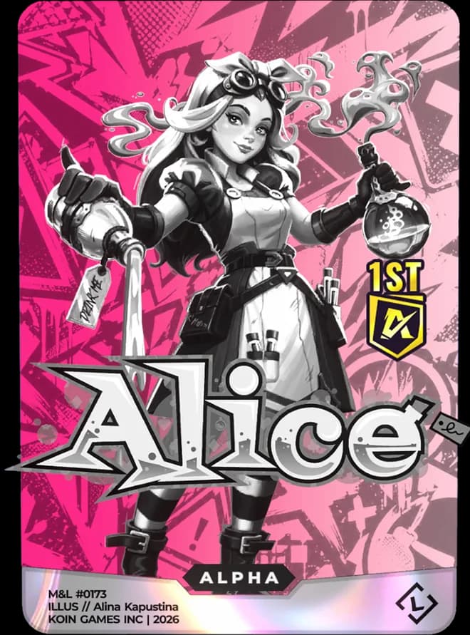 Alice tournament card